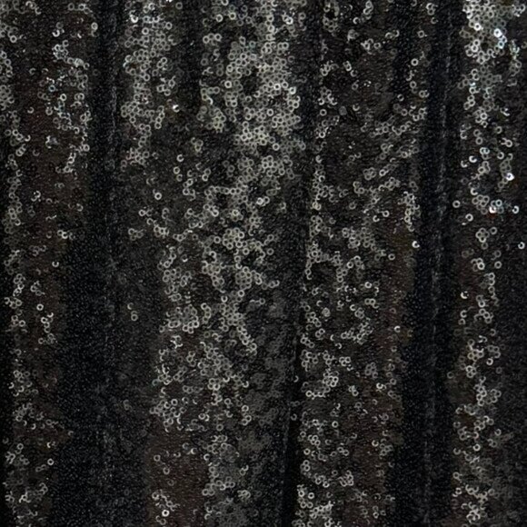 Staud Ilana Black Back Tie Stretch Sequin Embellished Mini Dress Sz Large, EUC - Picture 4 of 6